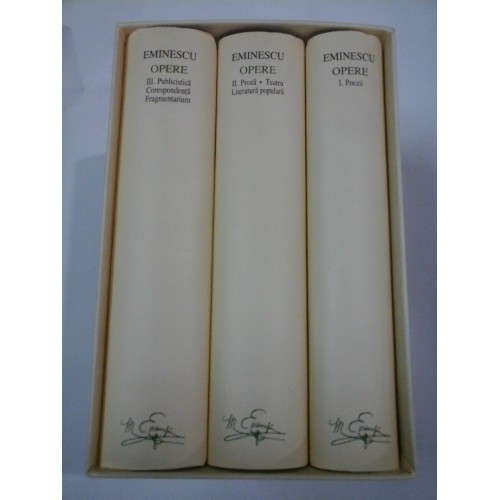 EMINESCU -OPERE- 1+2+3 -editia Academiei Romane EMINESCU -OPERE- 1+2+3 -editia Academiei Romane